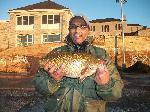 WORLDWIDE SPORTFISHING PHOTOS USA  Smallmouth Bass 8.5 lbs. 23 inchs. Caught on live bait. 35 feet deep. Ani Naran

 Bob Fisher's SportfishWorld ©